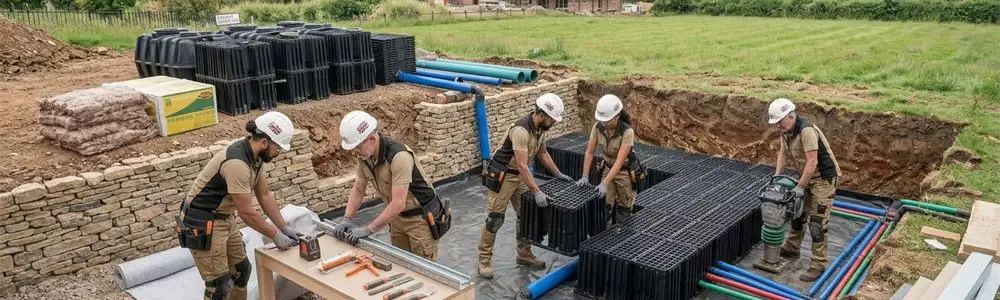 Rainwater attenuation and soakaway calculator
