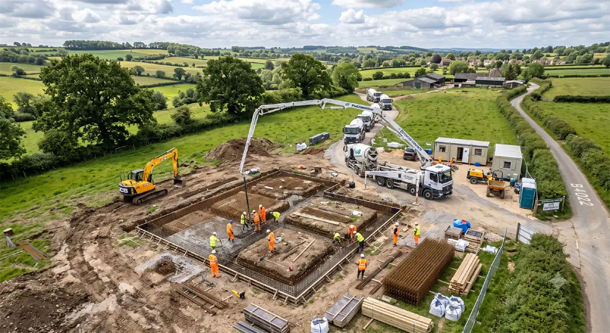 New build groundworks and foundations project kit